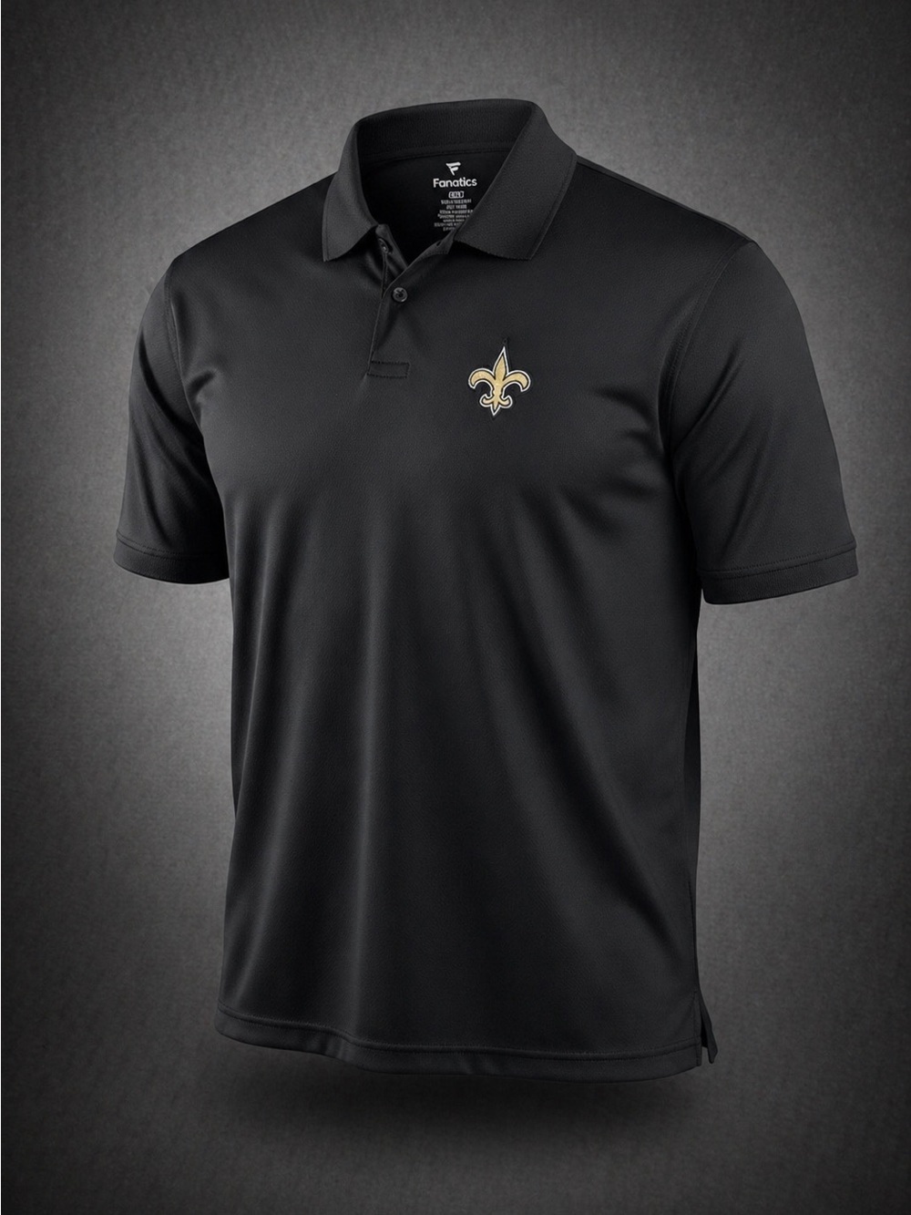 Fanatics New Orleans Saints Polo 4XLT Black NFL Performance Shirt